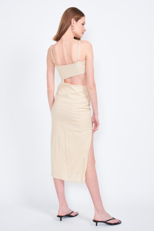 Midi Waist Cut Out
