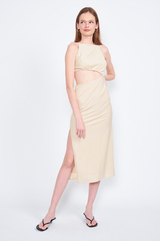 Midi Waist Cut Out
