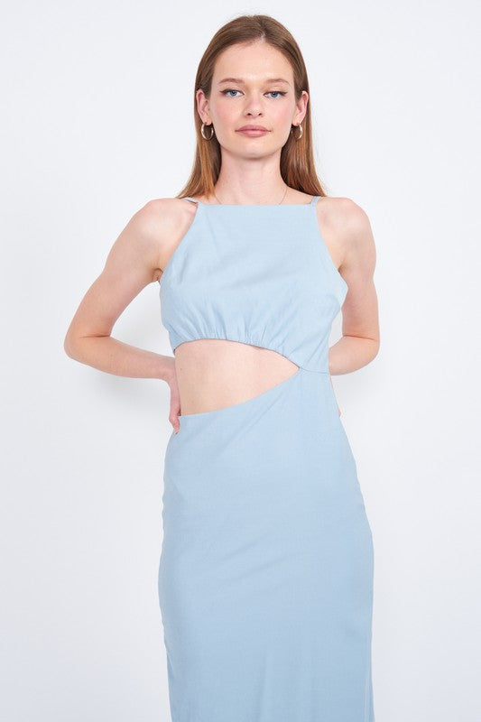 Midi Waist Cut Out