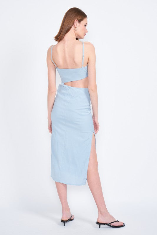 Midi Waist Cut Out