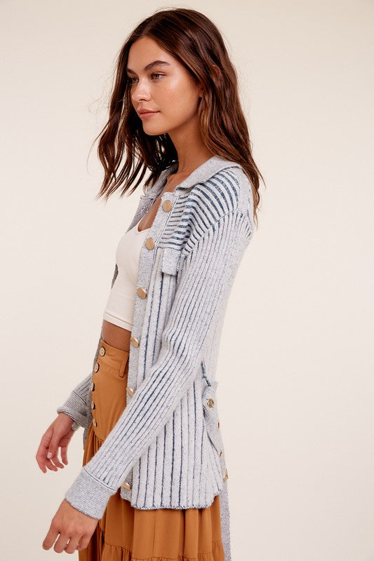 Ribbed Belt Sweater
