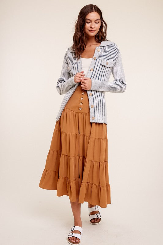Ribbed Belt Sweater