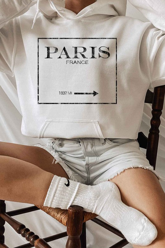 Paris France Graphic Hoodie