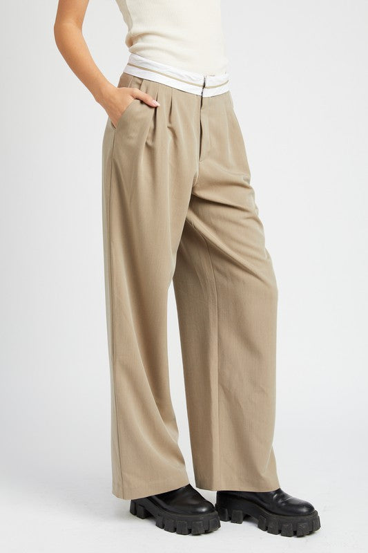 Reverse Waist Band Trouser