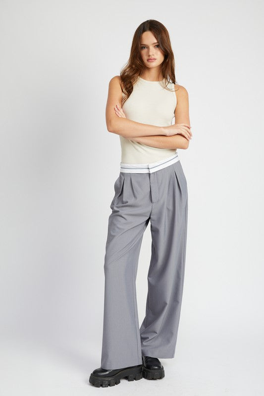Reverse Waist Band Trouser