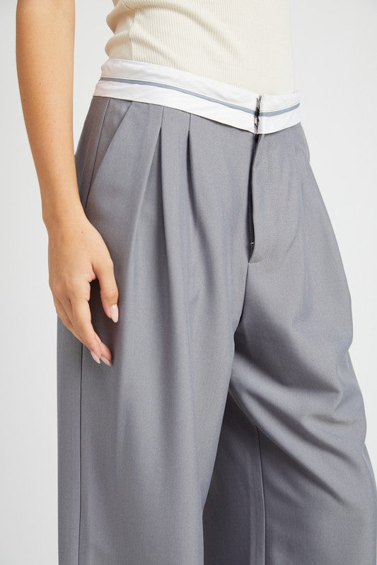 Reverse Waist Band Trouser