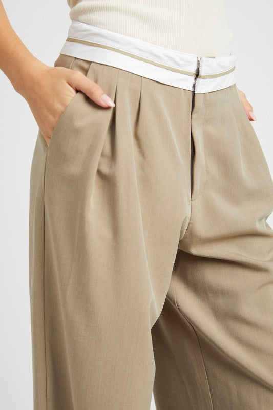 Reverse Waist Band Trouser