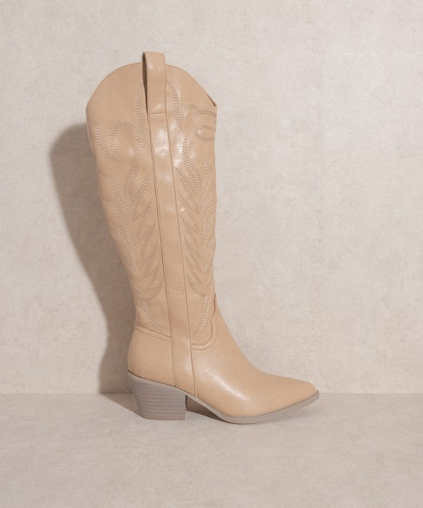 Embroidered Tall Boot