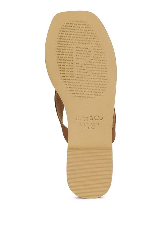 Soft Leather Luxury Thong Flats